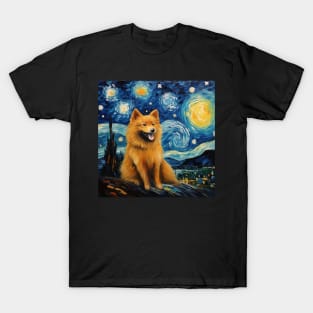 Finnish Spitz Painting T-Shirt